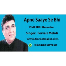 Apne saye se bhi Audio Karaoke
