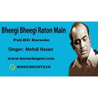 Bheegi bheegi raton main Audio Karaoke