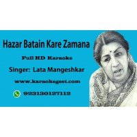 Hazaar Baatein kahe zamana Audio Karaoke