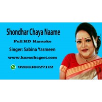 Shondhar chaya naame Audio Karaoke