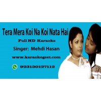 Tera mera koi na koi nata hai  Audio Karaoke