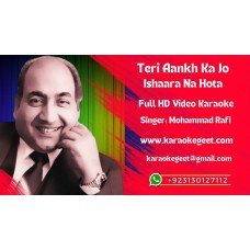 Teri Aankh Ka Jo Ishaara Na Hota Video Karaoke